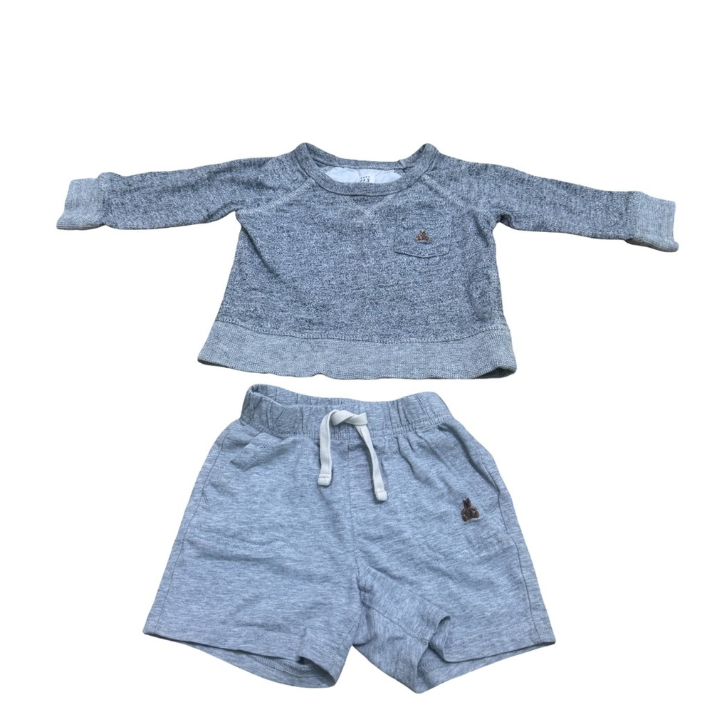 Baby Gap Boys Gray Two-Piece Baby/Toddler Sweatshirt & Shorts